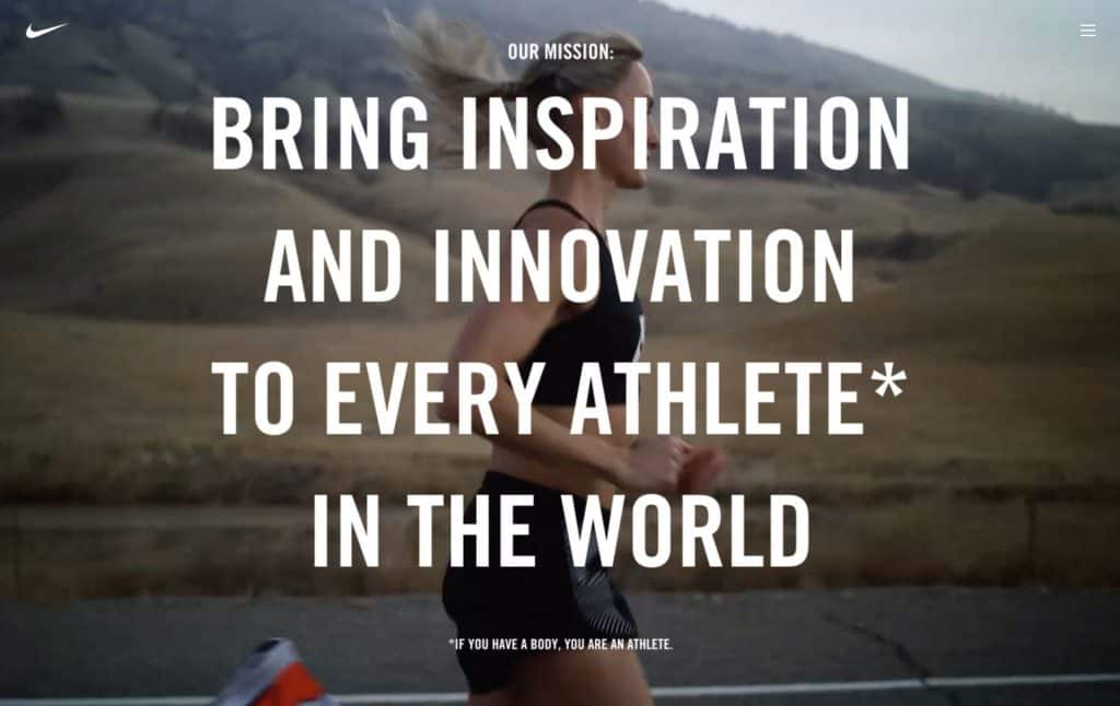 nike vision statement