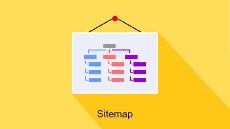 billede af et sitemap