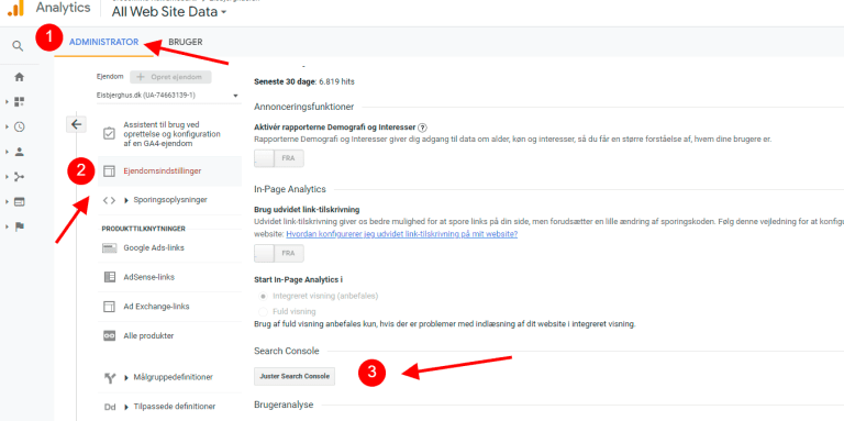 google search console